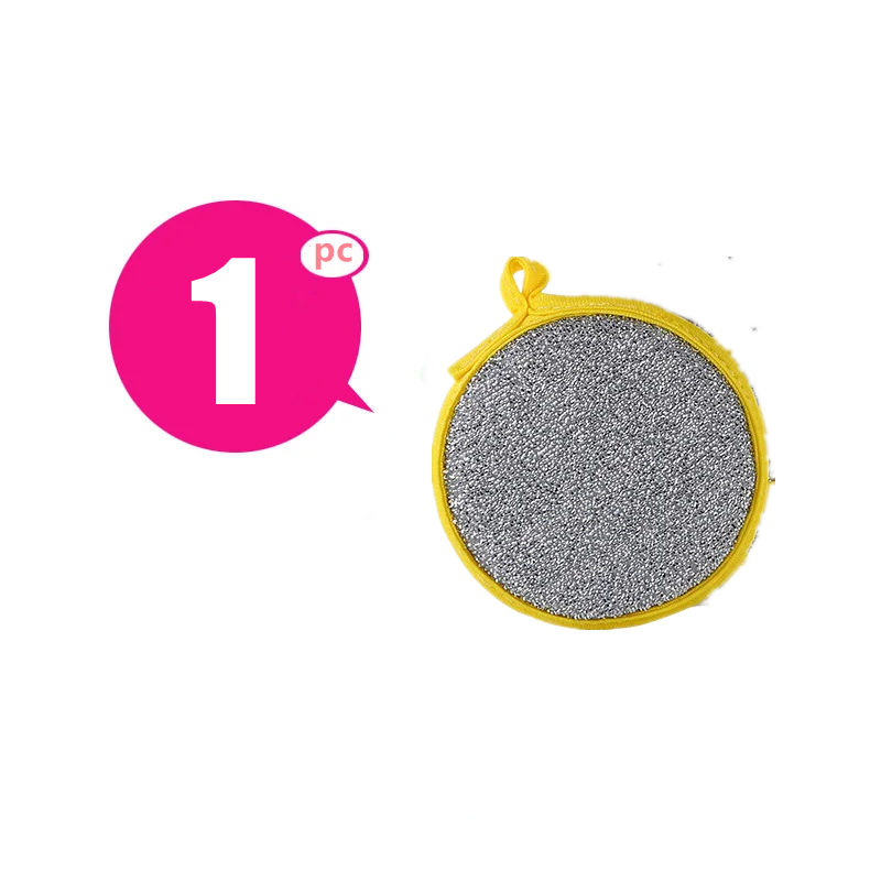 الصورة المصغرة: New 10-1PC Double Side Dishwashing Sponge Household Cleaning Tools Dish Brush Cl