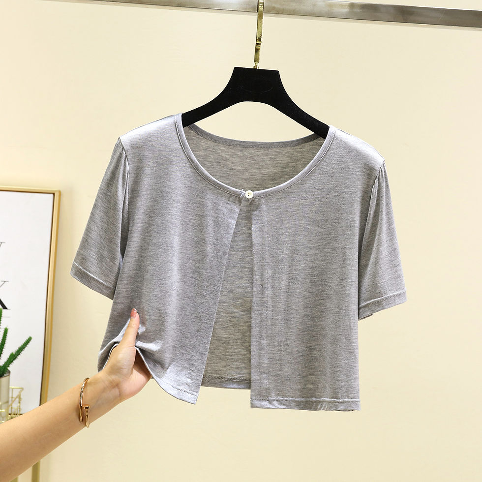 الصورة المصغرة: Lightweight Modal ort Sve Open Cardigan Knitted Top Loose Ladies Sun Protection 