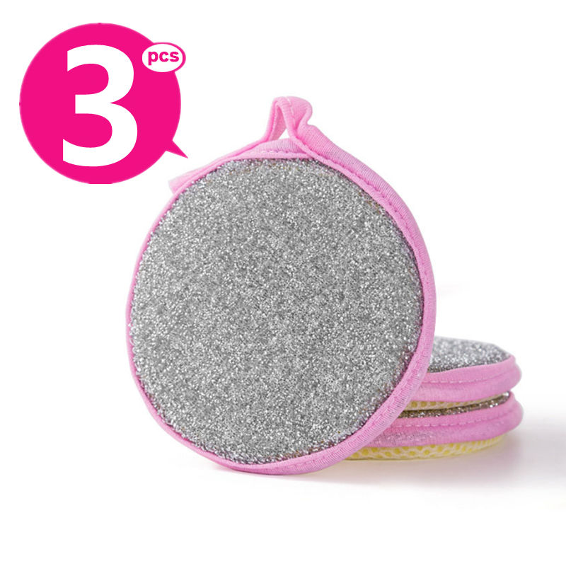 الصورة المصغرة: New 10-1PC Double Side Dishwashing Sponge Household Cleaning Tools Dish Brush Cl