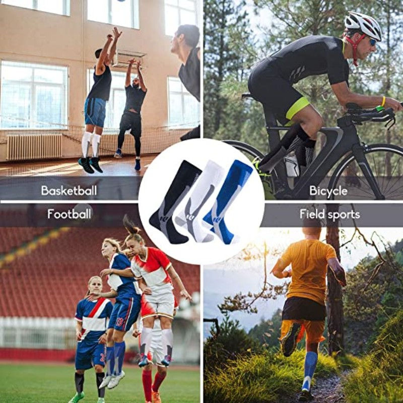 الصورة المصغرة: S-XXL 3 Pairs Pack/Socks Compression Socks 30 Mmhg Fit For Medical Edema Diabete