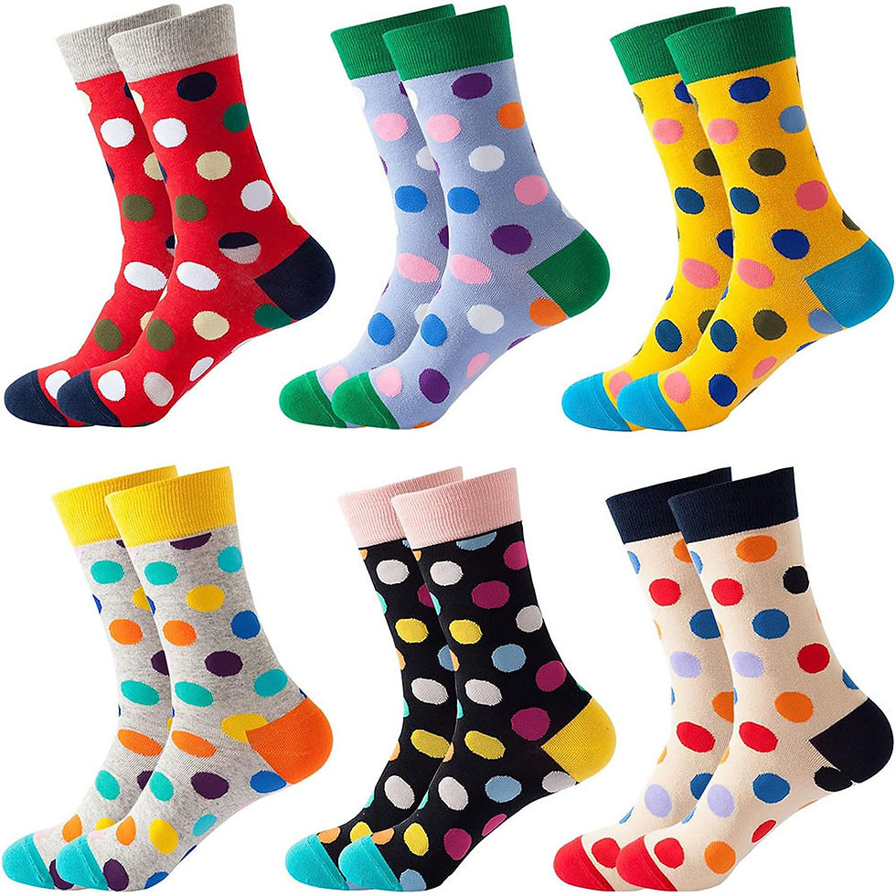 الصورة المصغرة: 6 Pairs Unisex New Fashion Colorful Happy Casual Socks Dress Harajuku Cute Space