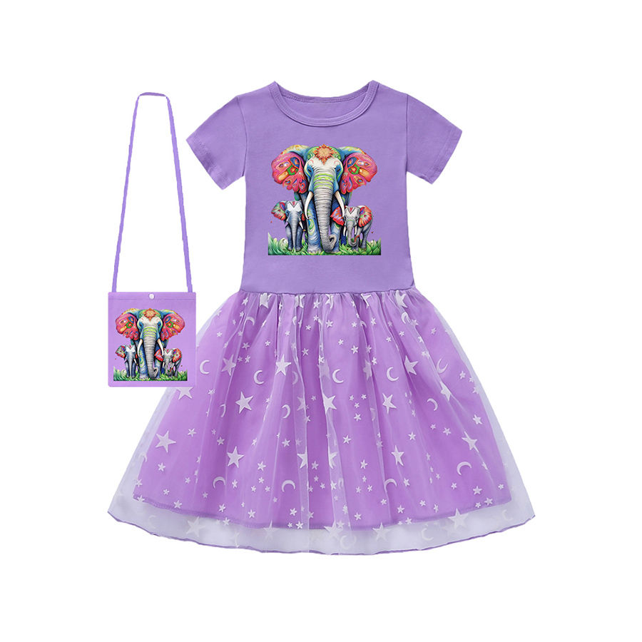 Thumbnail: Elephant  Princess Dress for Girls Baby Girl Wedding Dress Birthday Dresses for 