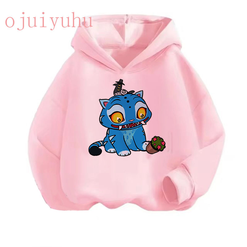 الصورة المصغرة: Hip Hop  Hoodie Manga Kids Kpop Demon Hunters Children's Sweatshirt Cute Tiger H