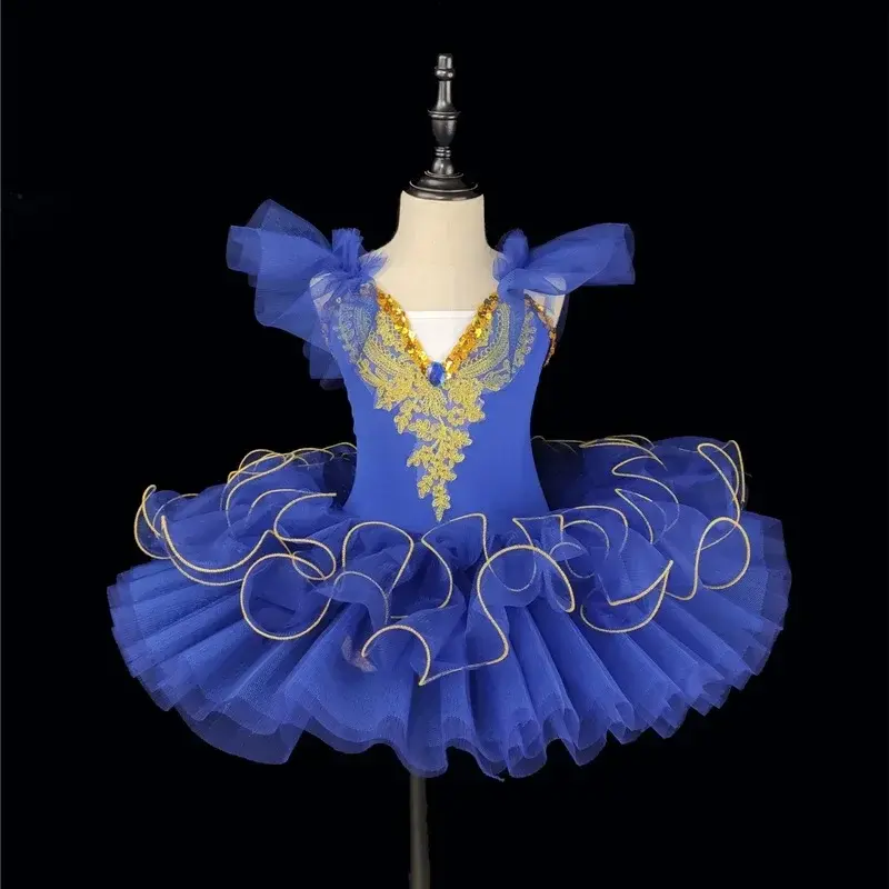 الصورة المصغرة: Children's Day Summer Dress Ballet Leotard Girl Tutu Mesh Princess Ballerine Cos