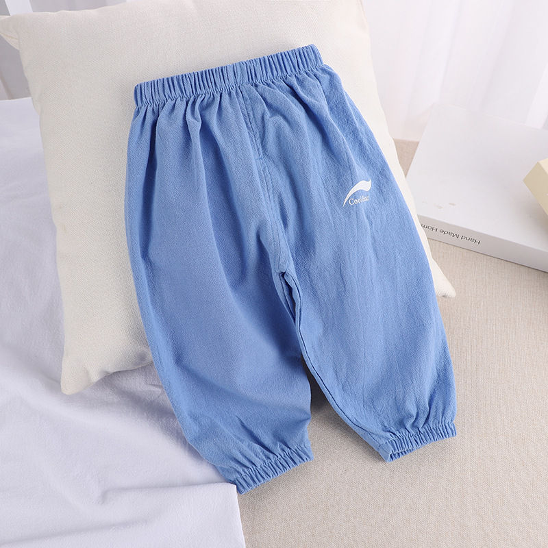 الصورة المصغرة: 1 2 3 4 5 Years New Children's Anit-mosquito Pants Summer Baby Air Conditioning 