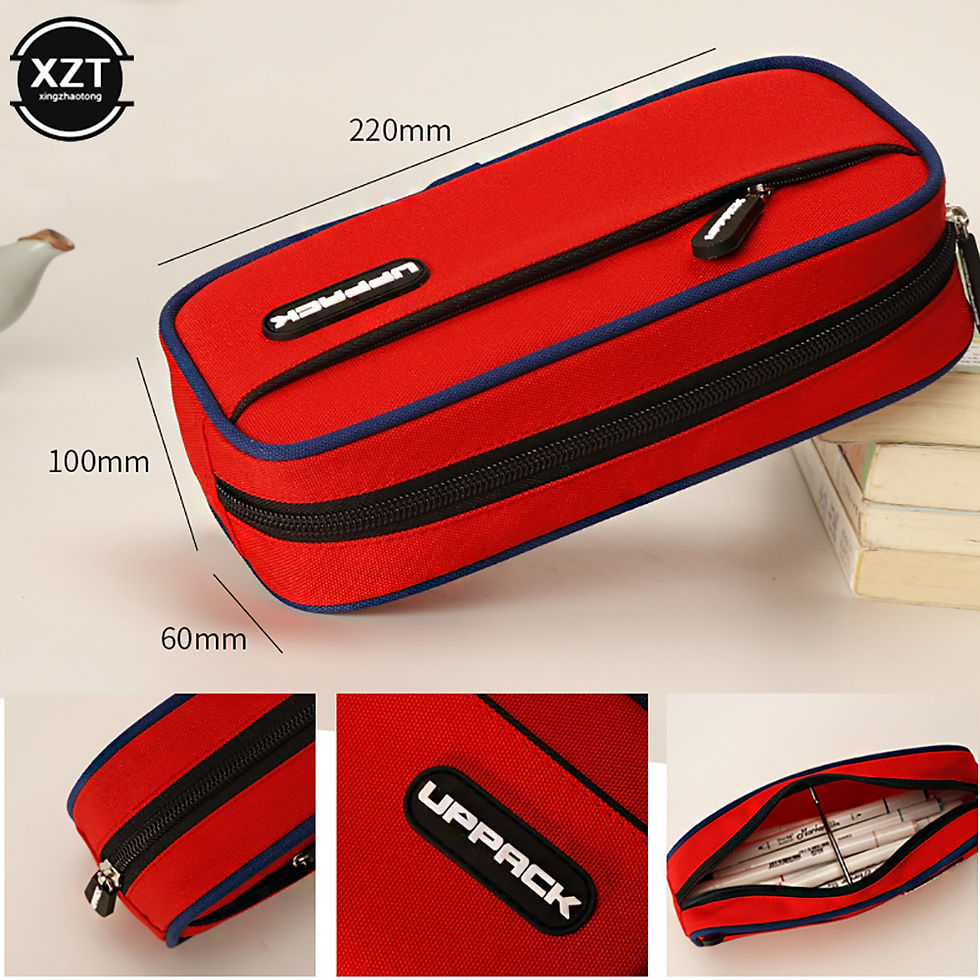 الصورة المصغرة: 1PC Large Capacity Pencil Case Stationery Cute Boys Girls Gift Bag Pen Box Penci
