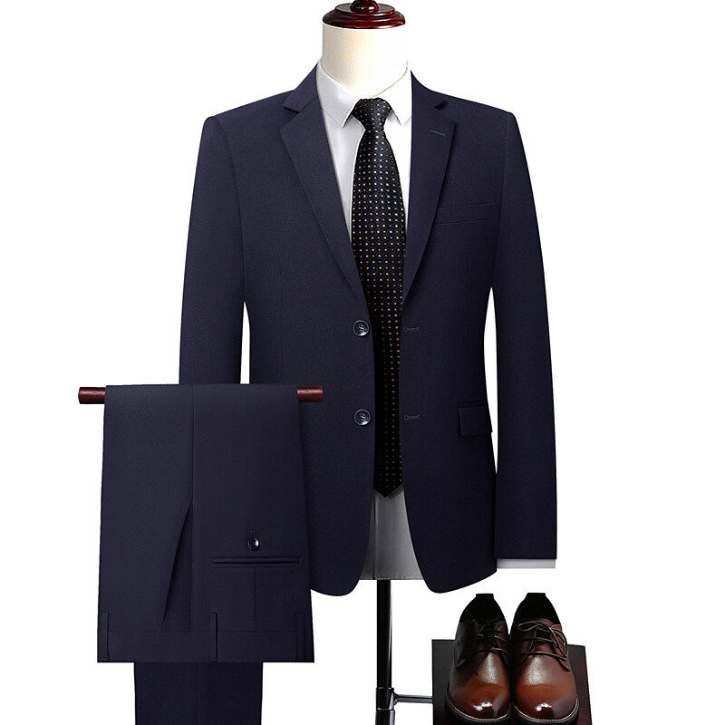 2025 new model men High quality four-sided stretch Suit Formal Jacket + Trouser