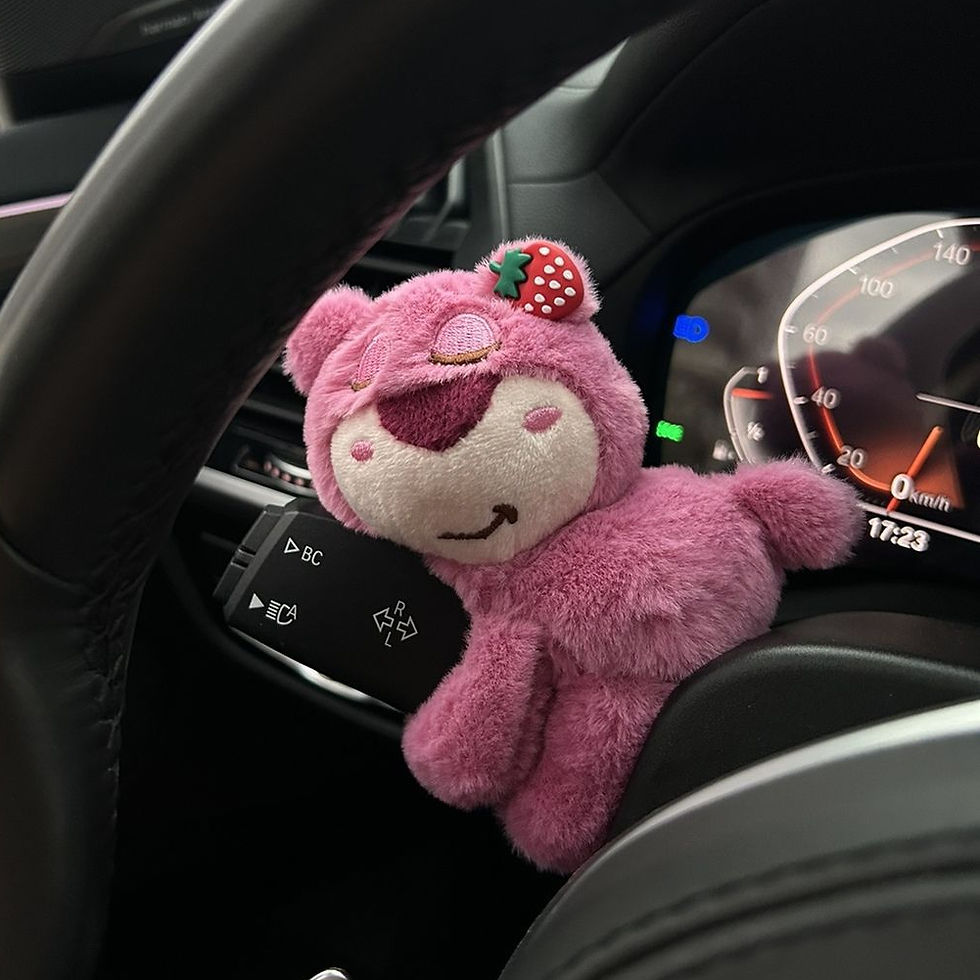 Thumbnail: Car Cute Wiper Ornaments Plush Doll Capybara Panda Cat Turn Signal Switch Orname