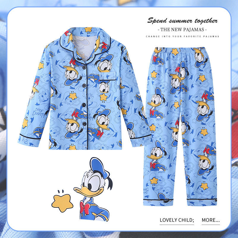 Disney Classic Kids Pajama Sets Children Personality Cartoon Soft Comfortable Ni