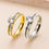 Thumbnail: 316L Stainless Steel Ring For Women Luxury Zircon Finger Fashion Jewelry Accesso