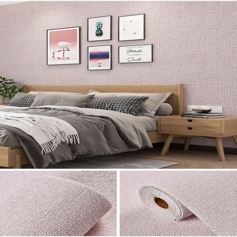 Thumbnail: Linen 3D Foam Self-adhesive PVC Solid Color Thickened Waterproof Background Wall