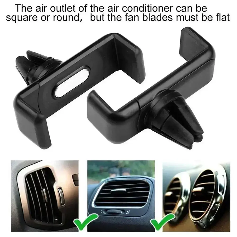 Car Air Outlet Mount Clip Interior Car Phone Holder Universal Mobile Holder ABS