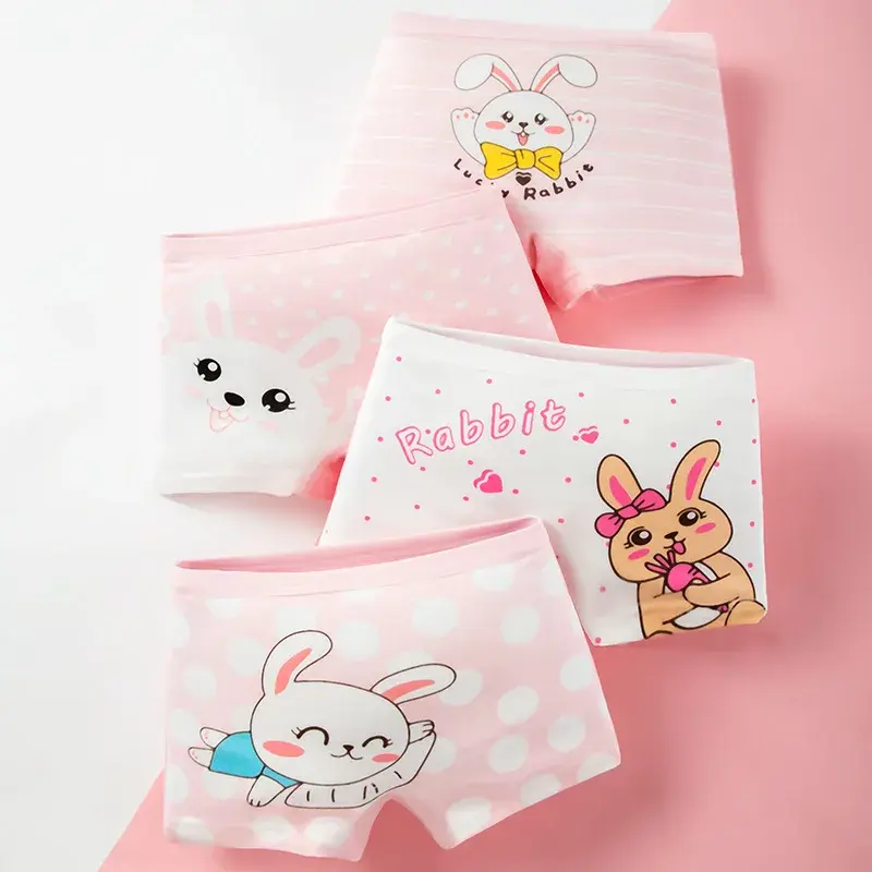 الصورة المصغرة: Kids Girls Underwear Cartoon Cute Children Briefs 100% Cotton Soft Underpants Ba