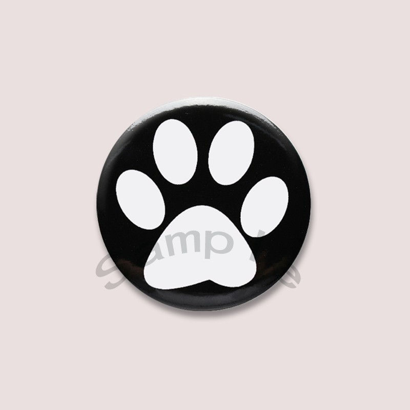 الصورة المصغرة: Creative Punk Round Animal Letter Pins Cartoon Humorous and Funny Quotes Brooch 