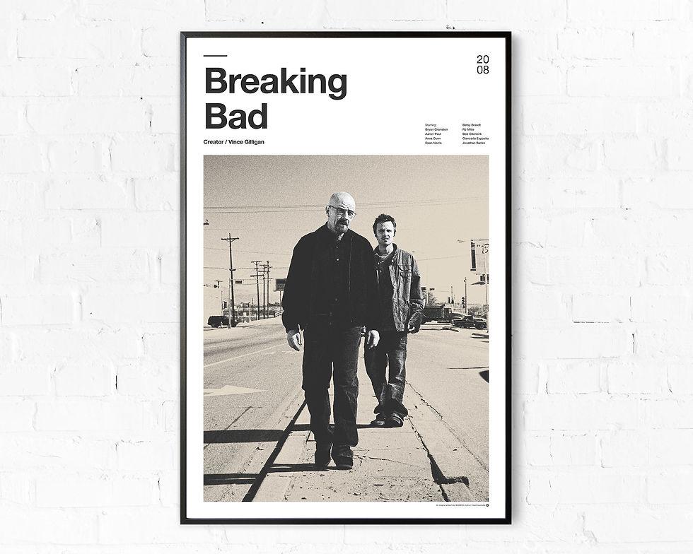 Thumbnail: Classic Movie TV Series Breaking Bad/The Sopranos/Top Gun Simple Modern Home Wal