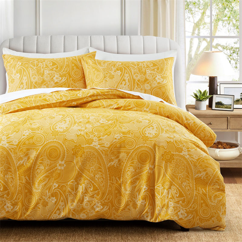 الصورة المصغرة: Abstract Geometric Duvet Cover Full Queen Size Wave Pattern Bedding Set Farmhous