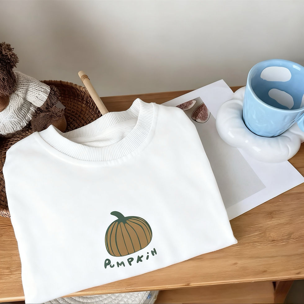الصورة المصغرة: Loose Sweatshirts For Boys And Girls Pumpkin Printed Tops Spring/Autumn Wear 0-6