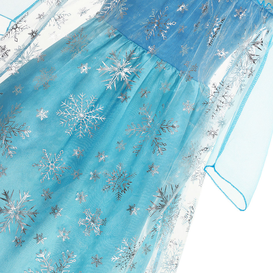 الصورة المصغرة: Girls Snow Queen Elsa Kids Costumes for Girl 2025 Carnival Party Prom Gown Robe-