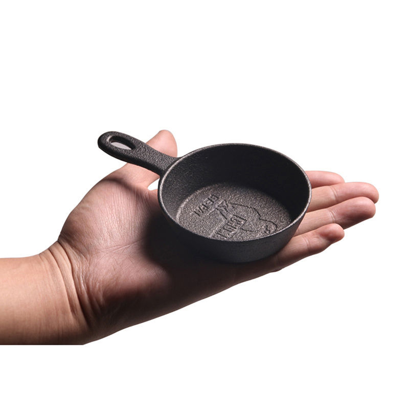 Thumbnail: 8.5cm Cast Iron Frying Pan, Non-stick Mini Egg Frying Pan For Gas Induction Cook
