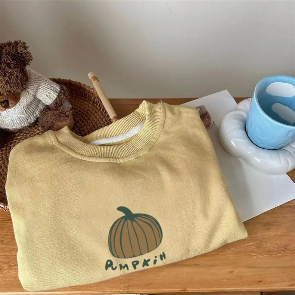 الصورة المصغرة: Loose Sweatshirts For Boys And Girls Pumpkin Printed Tops Spring/Autumn Wear 0-6