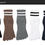 Thumbnail: 5 Pairs Striped Toe Sport Socks Man Compression Thick Pure Cotton Simple Solid S