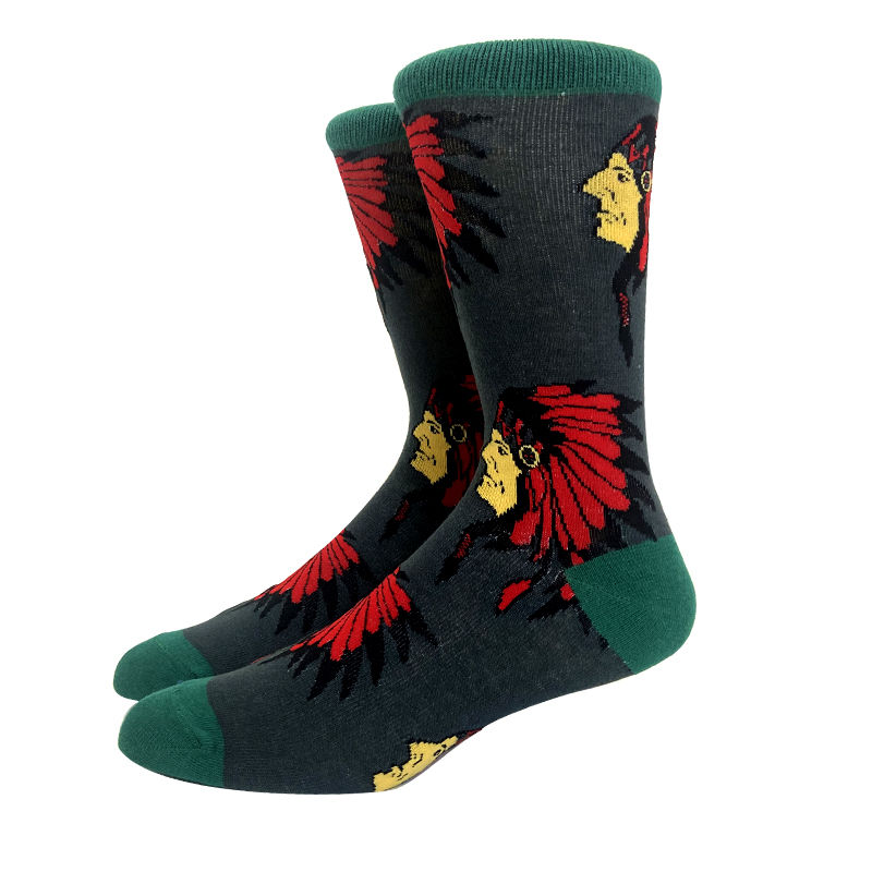 Thumbnail: Harajuku 1 Pair Long Men Socks Personalized Anime Dinosaur Cotton Couples Socks 