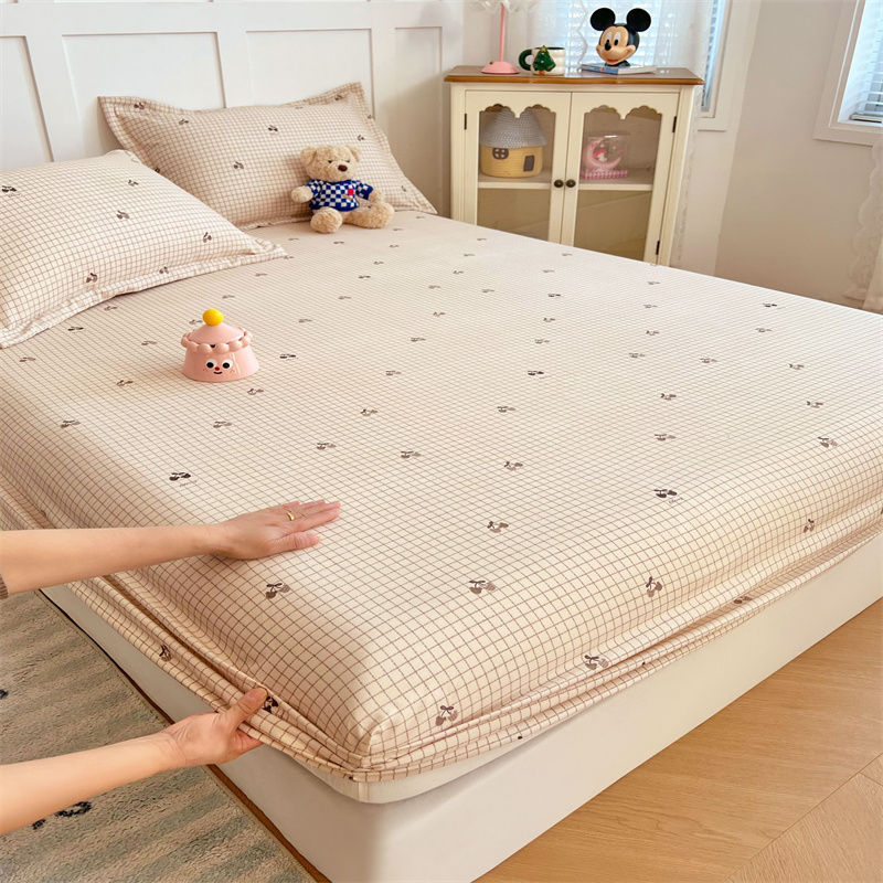Thumbnail: Cartoon Bear Fitted Sheet Bed 150/180cm Cover Skin-friendly Bedsheets Elastic Be