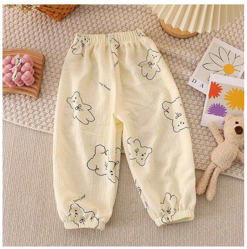 الصورة المصغرة: New Children's Summer Loose Anti-Mosquito Pants Breathable Boys and Girls Thin L
