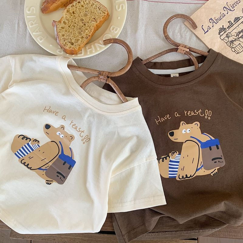 Fashion Casual Kids Short Sleeved Tops Boys T-shirts 2025 New Summer Clothing Lo