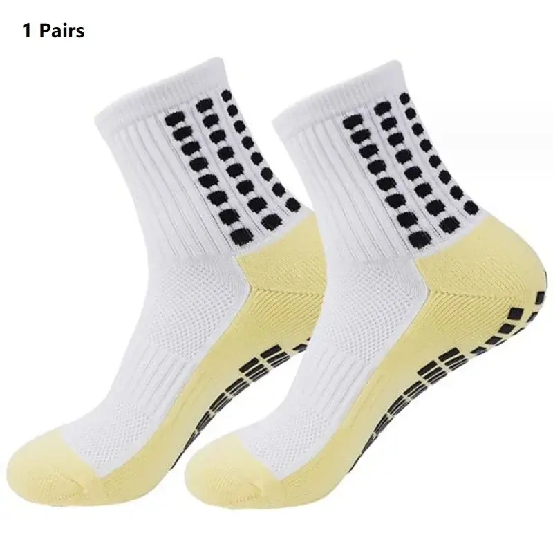الصورة المصغرة: Grip Soccer Socks Anti Slip Non Slip Men's Athletic Socks for Football Basketbal