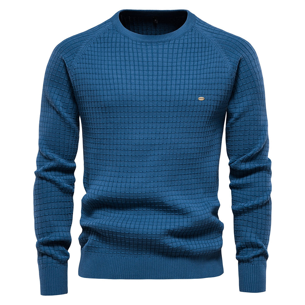 AIOPESON Cotton Men Sweaters Soild Color O-neck High Quality Mesh Pullovers Mal
