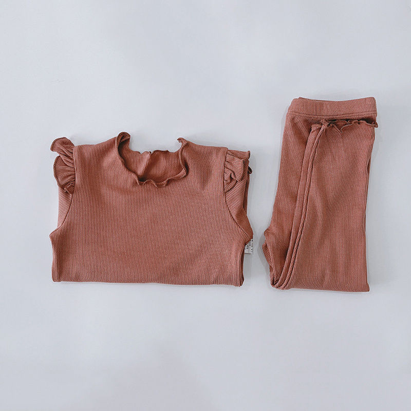 الصورة المصغرة: Spring Children Pajamas Kids Underwear Baby Girls Clothes Set Sleepwear For Girl