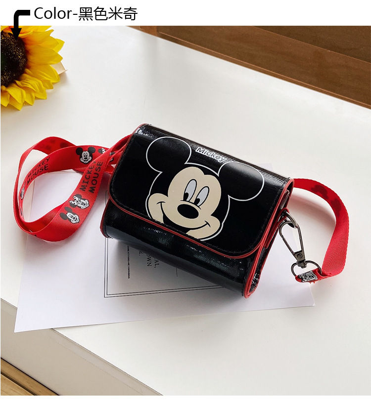 Thumbnail: New Disney Women's Bag Kids Bag Mickey Mouse Cartoon Pictures Shoulder Bags Cute