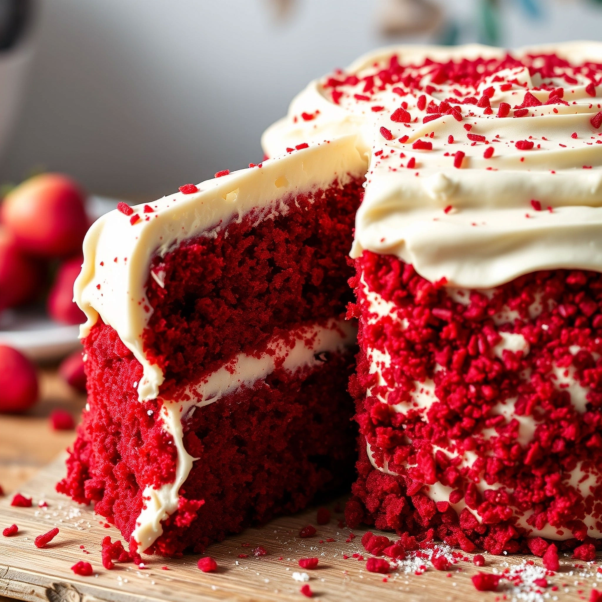 Red Velvet Cake with Cream Cheese Frosting