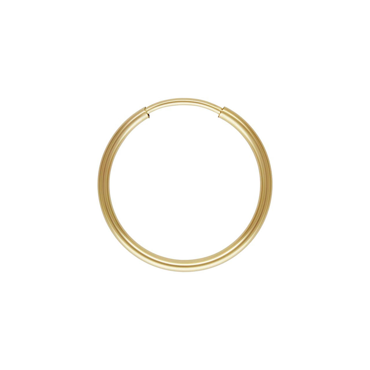 Anneau simple 16 mm rempli d'or 14 carats