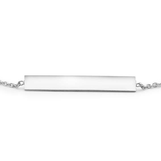 Thumbnail: 9ct White Gold Bar Bracelet
