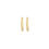 Miniatura: Aretes tipo argolla de oro amarillo de 9 ct y 11 mm