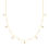 Thumbnail: 9k Yellow Gold CZ Drop Necklace