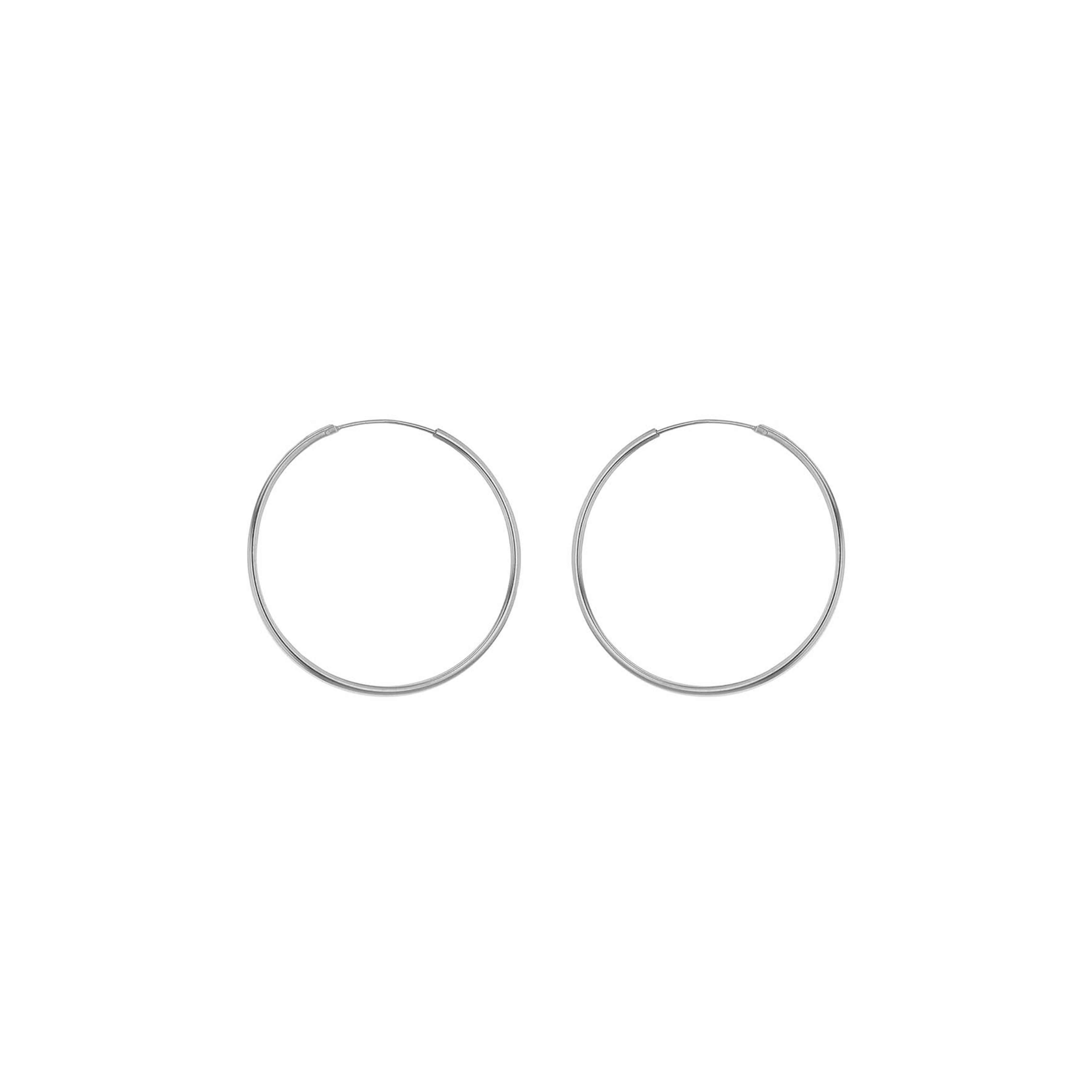 Brincos de argola de prata esterlina 16 mm