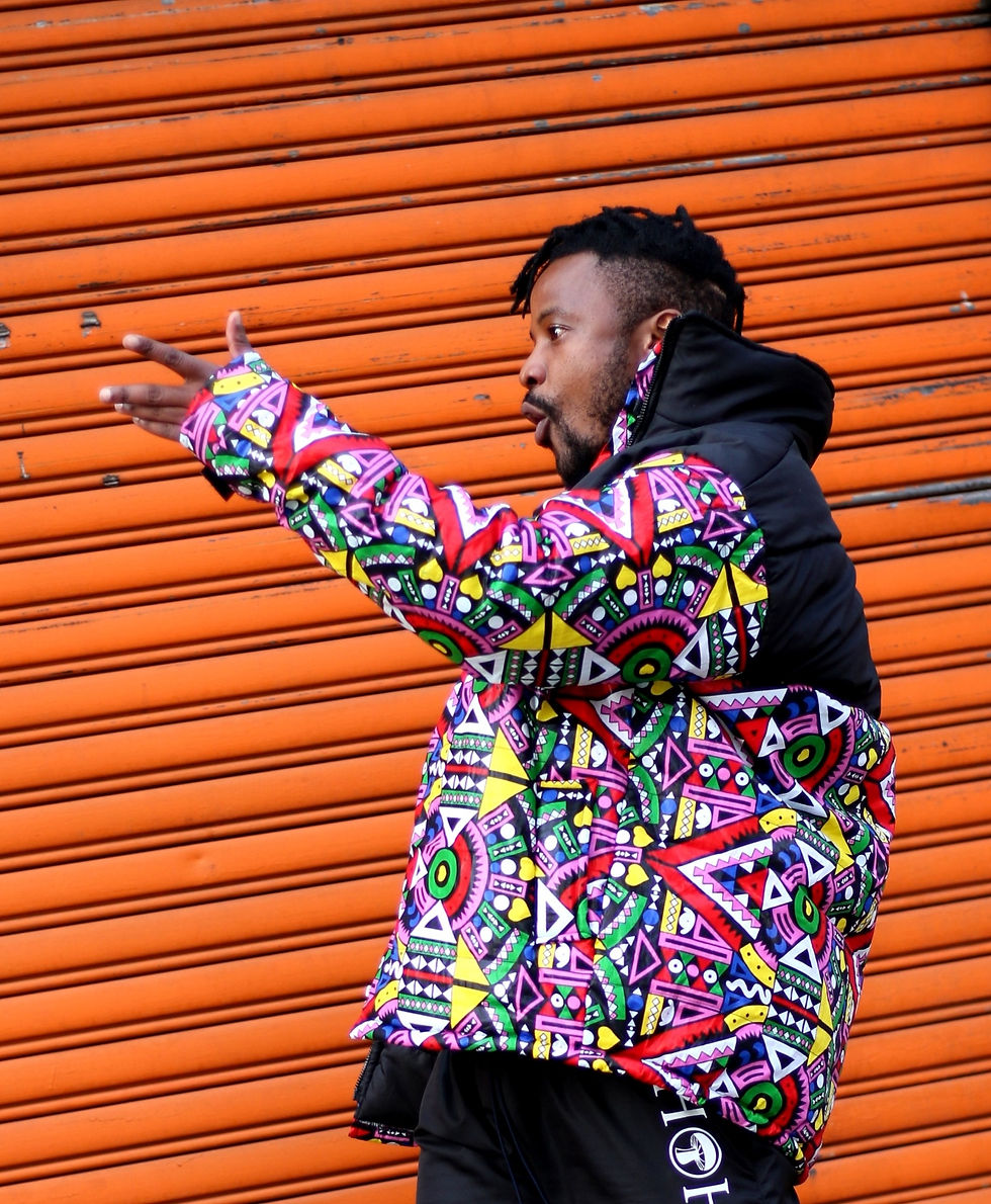 Thumbnail: Men's Black Puffer Jacket 