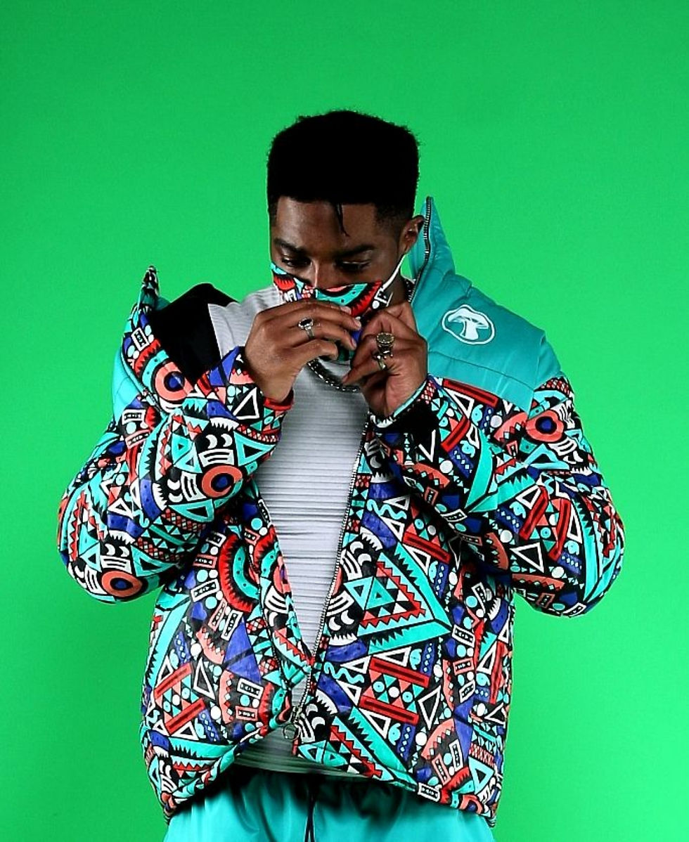 Thumbnail: Men's Teal Puffer Jacket 