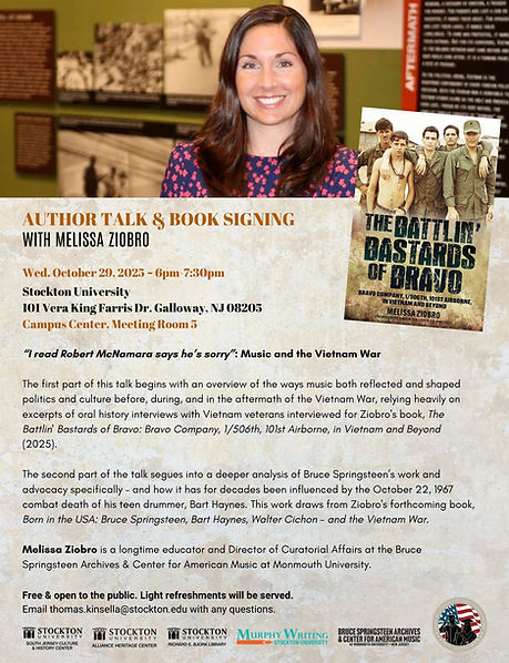 Melissa Ziobro Book Event Flyer
