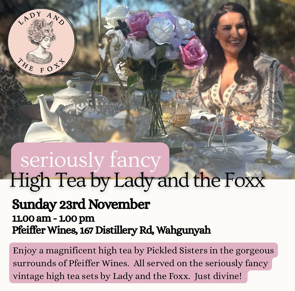 seriously fancy high tea by lady & the foxx