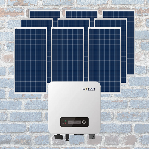 3 kW Poly String System with Installation | My Site