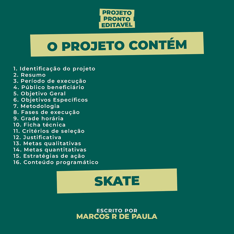 Miniatura: PROJETO PRONTO EDITÁVEL - SKATE