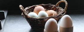 Eggs from our organic fed free range hens