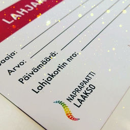 Lahjakortti joululahjaksi