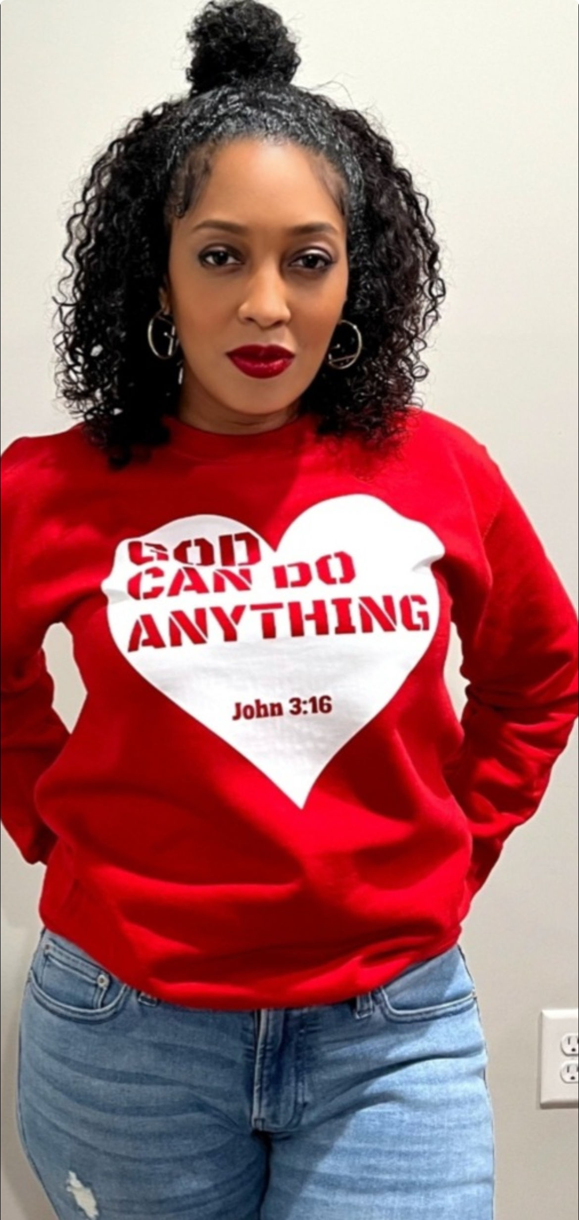 	God Can Do Anything® Valentine’s Edition Sweatshirt