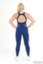 Thumbnail: PUPKA Royal Navy LUXURY Women Sets High Waist Gym Scrunch Legging &Bra
