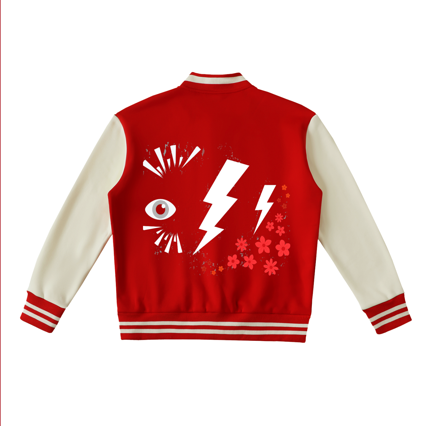 Resilient Gang Built To Survive Two-Tone Fleeced Varsity Jacket